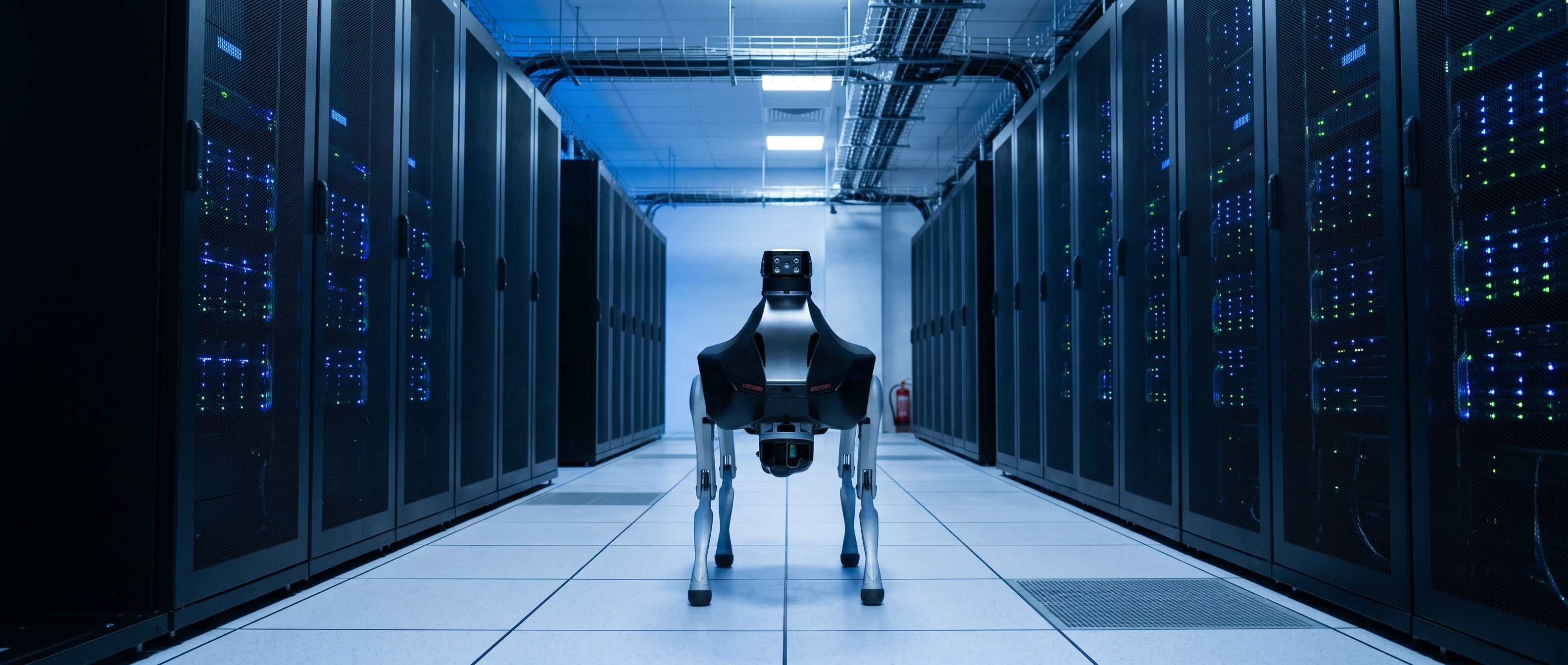 Robot de surveillance EKTO-1 dans un data center
