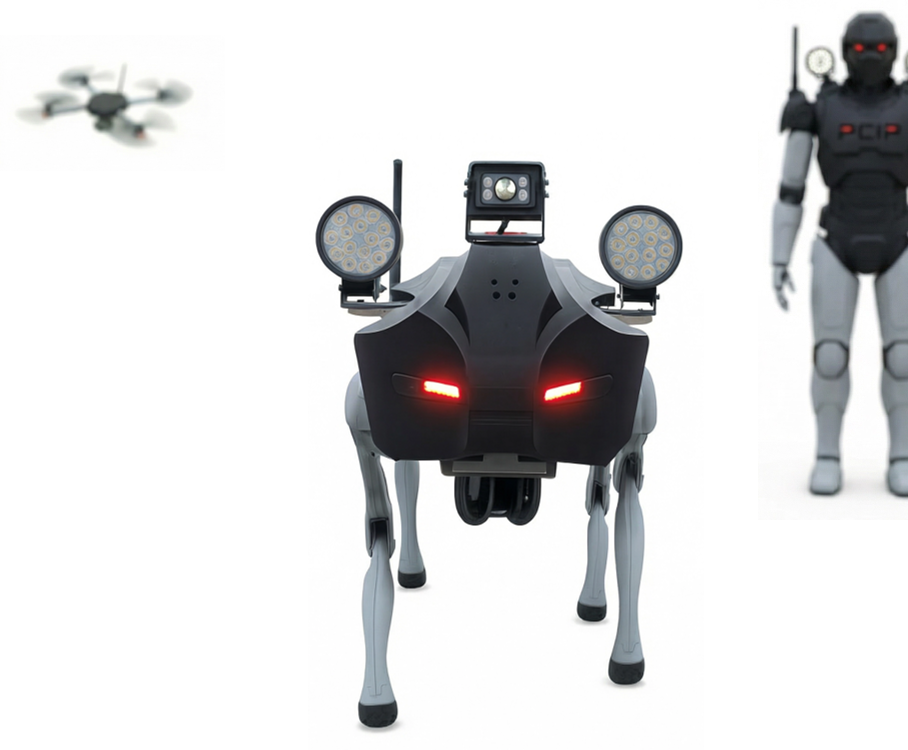 Robot quadrupède de surveillance EKTO-1 de PCIP Robotics